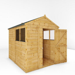Waltons 8 X 6 Shiplap Garden Storage Shed Tongue And Groove Apex Single Door Windows - thumbnail 5