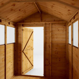 Waltons 8 X 6 Shiplap Garden Storage Shed Tongue And Groove Apex Single Door Windows - thumbnail 7