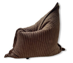 Beautiful Beanbags Large Jumbo Cord Floor Cushion Bean Bag - Brown - thumbnail 2
