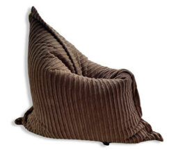 Beautiful Beanbags Large Jumbo Cord Floor Cushion Bean Bag - Brown - thumbnail 3