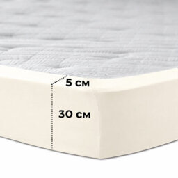 Aspire Homeware Cream Fitted Sheet-(30Cm) Deep Hotel Quality -Breathable Fitted Bed Sheets Single (L)190Cm X (W)91Cm - thumbnail 6