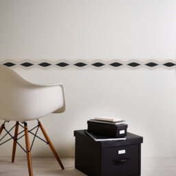 As Creation Bricoflor White Black Geometric Modern Graphic Retro Wallpaper Border 5.00 X 0.05 M - thumbnail 1