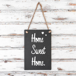Nicola Spring 2X Hanging Notice Boards - 30 X 20Cm - Natural Slate Wall Hanging Display Board Home Office Kitchen Chalkboard - thumbnail 5