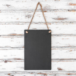 Nicola Spring 2X Hanging Notice Boards - 30 X 20Cm - Natural Slate Wall Hanging Display Board Home Office Kitchen Chalkboard - thumbnail 4