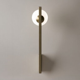 Luminosa Lighting Luminosa Kazimir Modern Globe Wall Lights Gold 1Xg9 White Shade - thumbnail 4