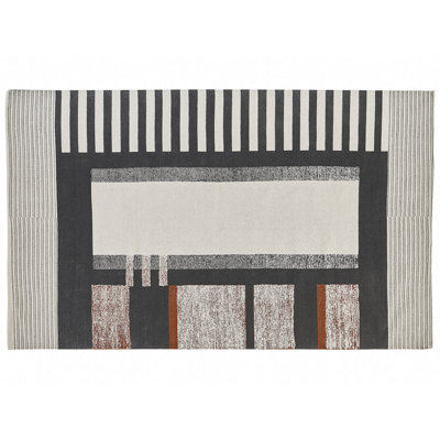 Beliani Rug Kakinada Multicolour 160 X 230 Cm Cotton - image 1