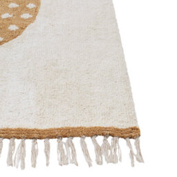 Beliani Kids Rug Khidari Mustard Off-White 140 X 200 Cm Cotton - thumbnail 5