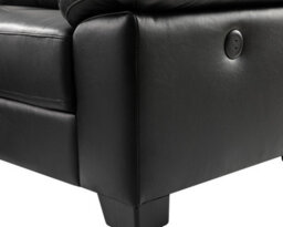 SC FURNITURE LIMITED Black Leather Corner Sofa + Usb Charging Ports - Brooklyn - thumbnail 2