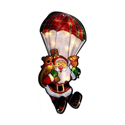 HSD Santa In Parachute - Silhouette Lights For Christmas Decoration - image 1