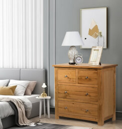 Hallowood Furniture Waverly Oak 2 Over 2 Chest Of Drawers - thumbnail 8