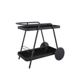 Novogratz Barbie Outdoor Bar Cart With Wheels Charcoal - thumbnail 2