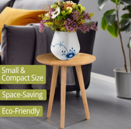 Hallowood Furniture Waverly Small Round Side Table With 3 Legs - thumbnail 5