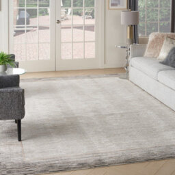 Grey Black Bordered Abstract Modern Easy To Clean Rug For Bedroom & Living Room-160Cm X 221Cm - thumbnail 4