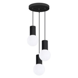 Luminosa Lighting Luminosa Halo Cluster Pendant Ceiling Light Black 3X G9 - thumbnail 1