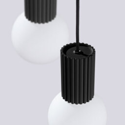 Luminosa Lighting Luminosa Halo Cluster Pendant Ceiling Light Black 3X G9 - thumbnail 5