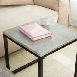 Sobuy Fbt42-Hg, Nesting Tables, Set Of 2 Coffee Table Side Table End Table, Grey,w50Xd50Xh50 - thumbnail 5