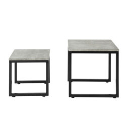 Sobuy Fbt42-Hg, Nesting Tables, Set Of 2 Coffee Table Side Table End Table, Grey,w50Xd50Xh50 - thumbnail 1