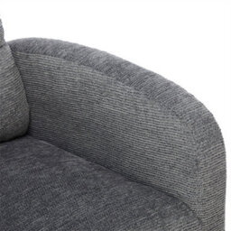 Abrihome Grey Waffle Fabric Rocking Chair With Adjustable Footrest & Side Pockets - thumbnail 8