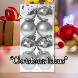 Christmas Bauble Decoration Hanging Tree Ornament X 16 5Cm Silver - thumbnail 5