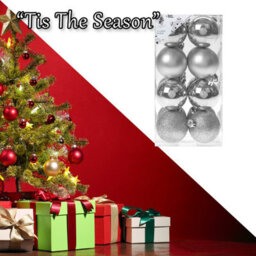 Christmas Bauble Decoration Hanging Tree Ornament X 16 5Cm Silver - thumbnail 6