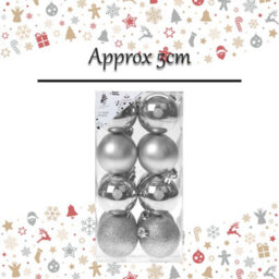 Christmas Bauble Decoration Hanging Tree Ornament X 16 5Cm Silver - thumbnail 2