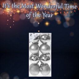 Christmas Bauble Decoration Hanging Tree Ornament X 16 5Cm Silver - thumbnail 3