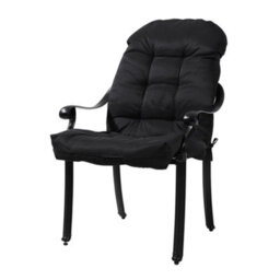 Thehotsale Pp Cotton Black Waterproof Chair Cushion Swing Patio Seat Pads With Ties 125Cm L X 53Cm W, 8Cm(T) - thumbnail 3