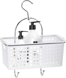 Blue Canyon Single Hanging Shower Caddy Plastic Basket Rust-Resistant No-Drill Bathroom Shelf Organizer