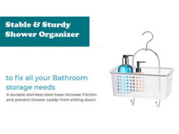 Blue Canyon Single Hanging Shower Caddy Plastic Basket Rust-Resistant No-Drill Bathroom Shelf Organizer - thumbnail 8
