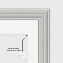 AK Frames 80X70Cm Light Grey Classic Multi Photo Frame With White Mount - Holds 20 Apertures (18X) 6X4, (2X) 4X4 Photos - thumbnail 7