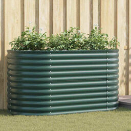 Walplus Garden Raised Bed Green 160 X 80 X 81 Cm Steel