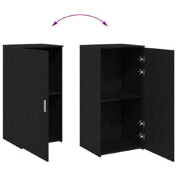 Vidaxl Storage Cabinet Black 50X45X103.5 Cm Engineered Wood - thumbnail 7