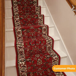 Traditional Stair Runner - Soft & Durable Carpet Runner For Stairs & Staircases, Multiple Lengths - thumbnail 5