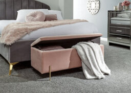 Gfw Mystica Velvet Storage Ottoman Blush Pink - thumbnail 3