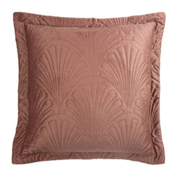 Paoletti Palmeria Quilted Velvet Feather Filled Cushion - thumbnail 1