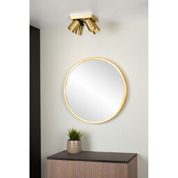 Lucide Nigel Modern Ceiling Spotlight - Led Dim To Warm - Gu10 - 4X5W 2200K/3000K - Matt Gold, Brass - thumbnail 4