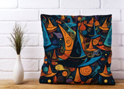 Warren Reed Designer Butterflies On A Beach Holiday Cushions 45Cm X 45Cm - thumbnail 2