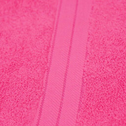 Ohs 2 Pack Of 100% Cotton Hand Towel, 50 X 80Cm - Bright Pink - thumbnail 7