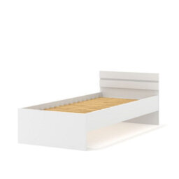 Arte Maja Eu Single Bed - White, 90 X 200Cm, Fresh Frame For Light-Filled Rooms