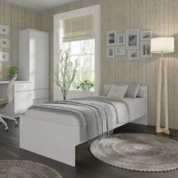 Arte Maja Eu Single Bed - White, 90 X 200Cm, Fresh Frame For Light-Filled Rooms - thumbnail 4