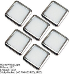 Premium Square Led Plinth Light Kit With 6 Warm White Spotlights For Kitchen And Bathroom - thumbnail 3