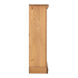 Seconique Corona 3 Shelf Low Bookcase In Distressed Waxed Pine Finish - thumbnail 5