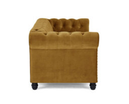 Home Detail Chester 2 Seater Sofa, Gold Velvet - thumbnail 3