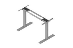 REJS Futuro Compact Adjustable By Electric Drive Metal Desk Frame, Height: 685-1180mm, Width: 900-1200mm - Grey