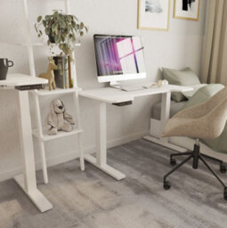 REJS Futuro Compact Adjustable By Electric Drive Metal Desk Frame, Height: 685-1180mm, Width: 900-1200mm - Grey - thumbnail 5