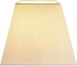 Contemporary & Sleek Soft Fabric Stylish Empire Square Linen 60W Light Fitting Lampshade Table Lamp Wall Pendant Cream 12 Inch - thumbnail 6