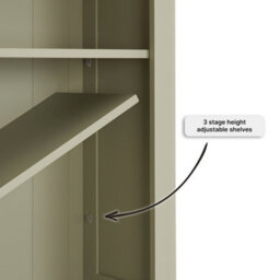 The Furniture Market Marbury Sage Green Painted Tall Narrow Bookcase With 1 Door Cupboard - thumbnail 6