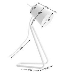 Contemporary Grey Desk Lamp - Adjustable And Stylish Metal Design With Herringbone Fabric Cable - thumbnail 3