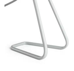Contemporary Grey Desk Lamp - Adjustable And Stylish Metal Design With Herringbone Fabric Cable - thumbnail 5