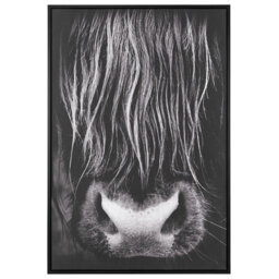 Beliani Canvas Galeata Animal Motif 63 X 99 Cm Black - thumbnail 1